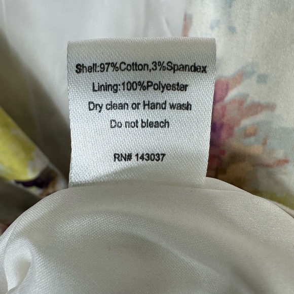 Hunter Bell for Anthropologie Size 4 Kukka Tea Dress Abstract Floral Print - Picture 10 of 14